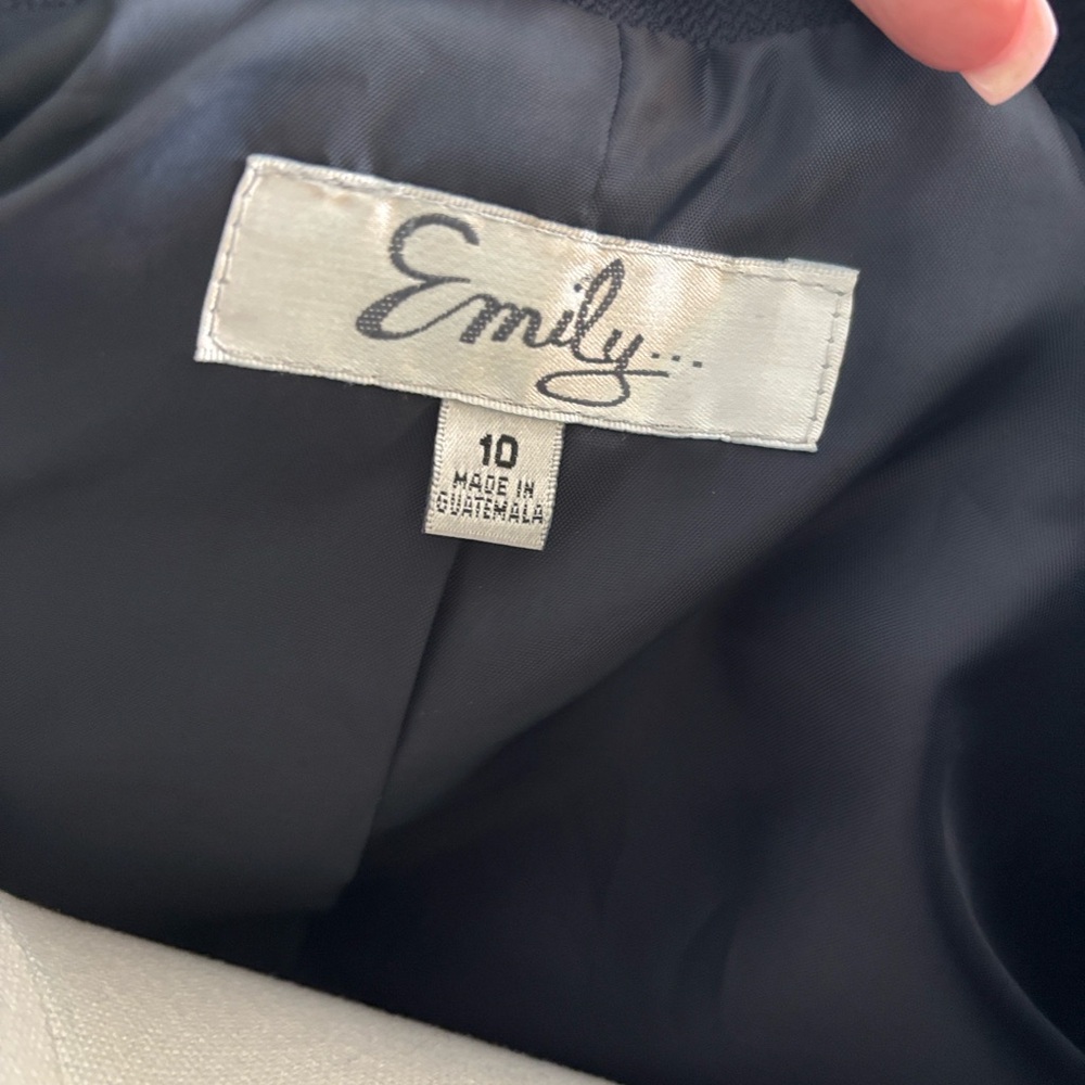 Emily Designs Classic Navy Blazer Jacket size 10 - Picture 3 of 7
